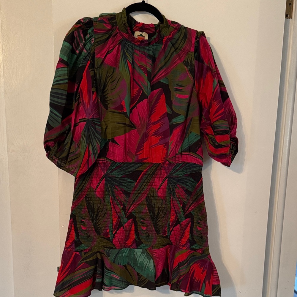 Farm Rio Tropical leaf dress